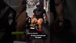 Hunter labrada doing leg extension hunterlabrada mrolympia2024 bodybuilding [upl. by Heim]