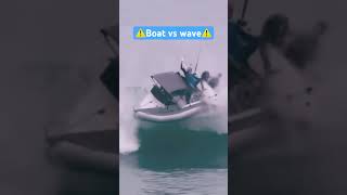 BOAT VS BIG WAVE crash boat waves [upl. by Yob]