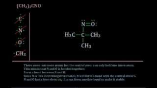 Lewis Structure of CH33CNO [upl. by Orth]