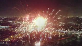 July 4th fireworks by drone [upl. by Junina]