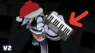 Piano cover christmas version VS Mount Silver Monochrome  Friday Night Funkin [upl. by Engedi]