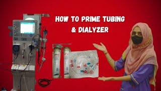 How to prime tubing amp dialyzer DialysisDiary dialysis dialysismachine [upl. by Jo-Anne]