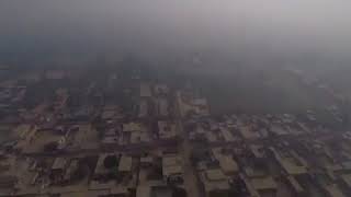 Drone view of village 811L chichawatni PAKISTAN [upl. by Ruhnke760]