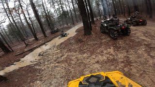 Muddy BottomsMuddy Gras 2024 5 Hondas and One Canam Who makes it the furthest Pt5 [upl. by Dyche]