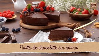 Tarta de chocolate sin horno  Recetas Nestlé Postres [upl. by Hadihahs]