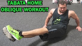 Intense Tabata At Home Oblique Workout HIIT [upl. by Kirat743]