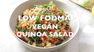 Low FODMAP Warm Vegan Quinoa Salad [upl. by Marley]