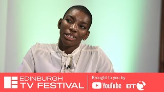 Michaela Coel PostMacTaggart Interview  Edinburgh TV Festival 2018 [upl. by Siekram]