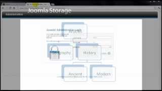 Joomla 25 Tutorial  Lesson 13  Storage [upl. by Lorilyn721]