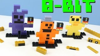 Five Nights at Freddys 8Bit Buildable LEGO Figures McFarlane [upl. by Nibram]