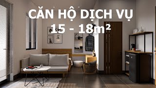 Thiết kế Phòng trọ Căn hộ dịch vụ 15 đến 18m2 [upl. by Margarette398]