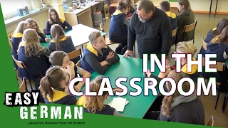 Typical classroom scenes in German  Super Easy German 19 [upl. by Aihsenyt799]