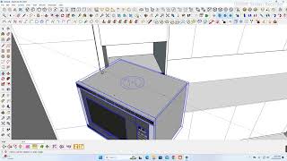 Kitchen cabinet sketchup with vray [upl. by Ebbarta]