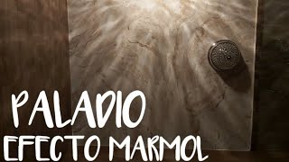 PALADIO EFECTO MARMOL en  boveda o techo  de un baño [upl. by Ssilem260]