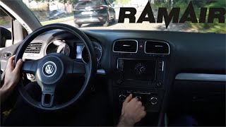 Dynamic Driving Volkswagen Golf 6 14 MPI Spirited drive with Ramair intake [upl. by Wolf]