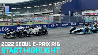 4K HDR Start of 2022 Seoul EPrix R16 from T10  2022 서울 EPrix 16라운드 레이스 시작 [upl. by Ocihc902]