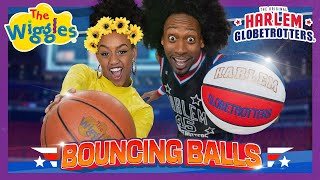 Bouncing Balls 🏀 The Wiggles feat Harlem Globetrotters 🎶 Fun Basketball Song for Kids [upl. by Kingston]