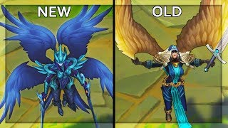 All Kayle Skins NEW and OLD Texture Comparison Rework 2019 League of Legends [upl. by Eastman]