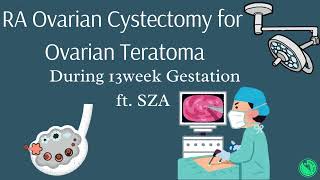 Robotically Assisted Laparoscopic Ovarian Cystectomy During 13 Week Pregnancy [upl. by Catlaina]