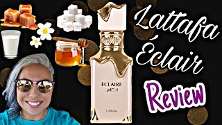 Lattafa Eclair REVIEW  Bianco Latte Inspired  Glam Finds  Fragrance Reviews [upl. by Eoz]