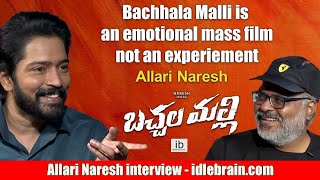 A freewheeling interview of Allari Naresh by Jeevi about BachhalaMalli [upl. by Osnofledi]