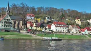 Mit dem Dampfer auf der Elbe von Pirna nach Bad Schandau [upl. by Esiouqrut]