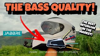 BUDGET FRIENDLY MOTORCYCLE INTERCOM WITH MUSIC SHARINGJABBRE J4UNBOXINGSHEEPVLOGS [upl. by Remle]