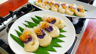 Sapin Sapin Roll  A Classic Kakanin Rice Cake [upl. by Asilahs565]