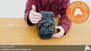 2017  2018  Flow NX2 Snowboard Bindings  Video Review [upl. by Hughie]