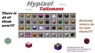 Hypixel Skyblock Full Talisman Guide [upl. by Ninetta]