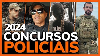 TODOS OS CONCURSOS POLICIAIS PREVISTOS PARA 2024 [upl. by Rather]