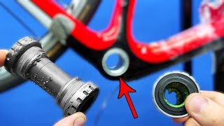 How to remove and install HollowTech bottom brackets on a road bike [upl. by Michaud]