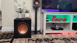 Klipsch R12SW 12quot Front Firing Subwoofer 4K Quality UnboxingSettingSound Test [upl. by Htebzil]