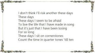 Gregg Allman  These Days Lyrics [upl. by Eromle591]