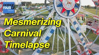 Mesmerizing Carnival Rides Setup Timelapse [upl. by Eiramanig407]