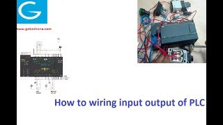 How to wiring input output of PLC [upl. by Nennarb]