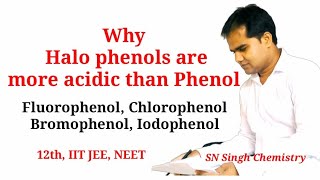 Why Halo phenols are more acidic than Phenol l NCERT Chemistry 12 IIT JEE NEET l SN Singh ka channel [upl. by Boniface730]