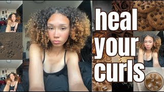 heal and grow your curls with this routine 3b 3c curls [upl. by Kiernan]