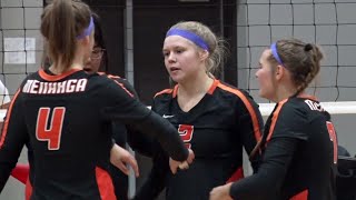 Menahga Volleyball Sweeps Red Lake in Section 8AA First Round [upl. by Inasah]