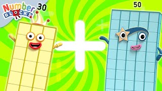 ➕ Addition Special Level 4 🔢  30 minute compilation  Numbers Cartoon for Kids  Numberblocks [upl. by Filemon]