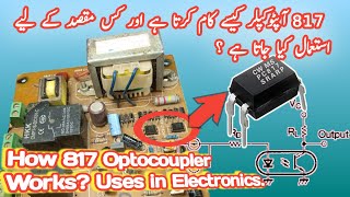 How 817 Optocoupler Works in Electronics How to use Advantages over BJT Transistor [upl. by Acey]