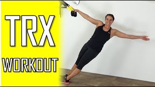 20 Minute Full Body TRX Workout – Toning amp Functional Strength Exercises [upl. by Ainiger]