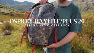 Osprey DaylitePlus daypack Bag 360 and a loser look at the features and details [upl. by Heins]