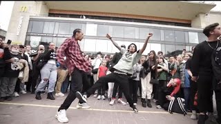 LES TWINS  FREESTYLE TO Drop by Timbaland At KYIV STREETS Part 3 [upl. by Calvinna]