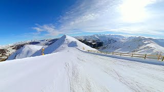 Saalbach Hinterglemm  Austria Ski  Skiing with kids  742a  58 km 1170 m down Wide camera [upl. by Madian326]