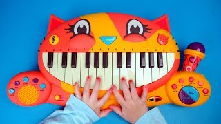 Meowsic Cat Piano from B unboxing and playing  Fun for Kids [upl. by Mowbray786]