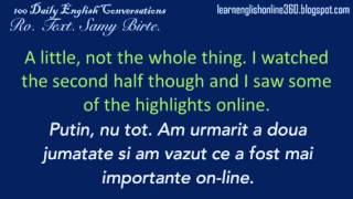 Conversatii în Englezā Lectia 94 Care e sportul tau preferat [upl. by Zaller]