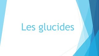 Biochimie  Les glucides  Partie 1 [upl. by Naid]