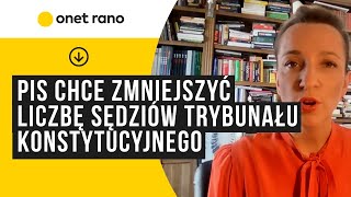 PiS chce zmniejszyć liczbę sędziów TK Morawiecki nie mogą się zebrać ze względu na urlopy [upl. by Shirl386]