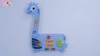 Brachiosaurus Wall Board For Kids Calendar  schooldecor learninggames craft [upl. by Gnagflow]